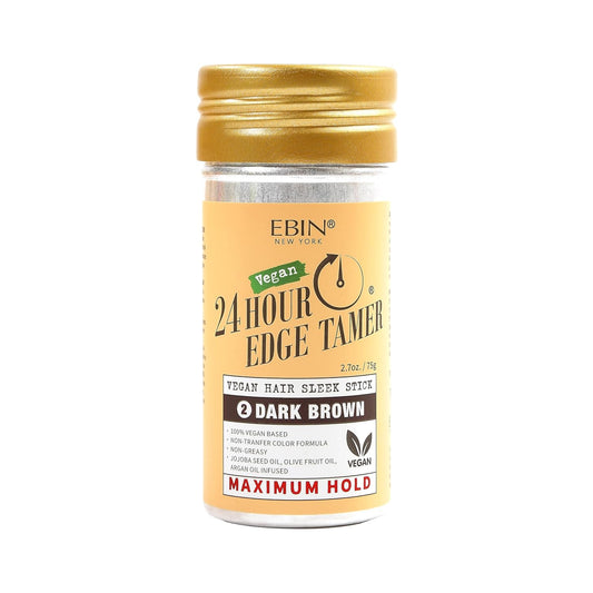 EBIN NEW YORK 24 Hour Edge Tamer Vegan Hair Sleek Stick Dark Brown Maximum Hold