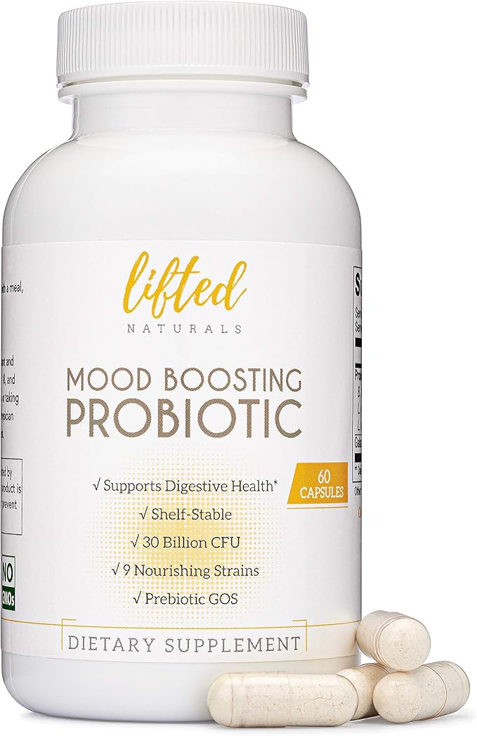 Lifted Naturals Mood Boosting Probiotic 30 60 Capsules