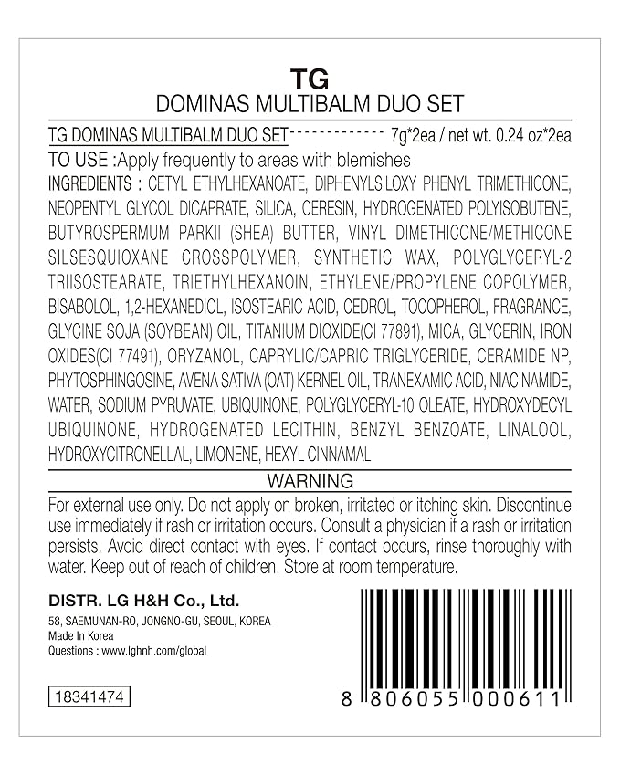 Korean Multi Balms Stick (Pack of 2/0.24 oz*2) Facial Moisturizer, Lip Balm, Eye Cream, Neck Cream for Wrinkles/Fine Lines. CoQ10, Niacinamide & Ceramide | Korean Skin care