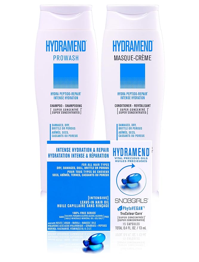 HYDRAMEND Hydrating Conditioner for Intense Hydration & Repair, Hydrates & Mends All Hair Types, Dry, Damaged, Dull, Brittle or Porous. Argan Oil, Marula Oil & Ceramides. Salon Hair Care