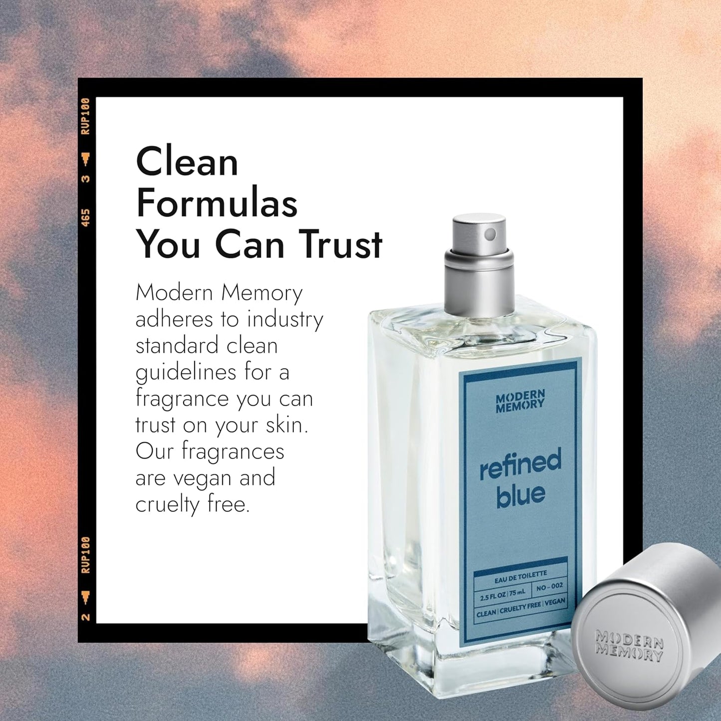 Modern Memory Refined Blue Eau de Toilette for Men, 2.5 fl oz - Notes of Bright Cirtrus, Ginger, & Rich Sandalwood