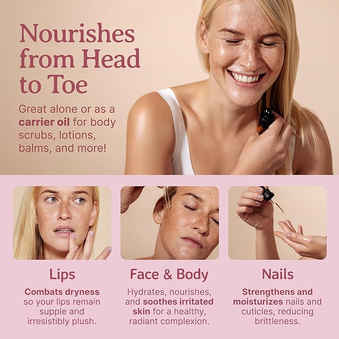 Bella Terra Oils - Organic Grape Seed Oil 16 oz - Celebrate the Essence of Cold-Pressed Organic Grapes, Rich in Vitamin D & Beta-carotene, The Ultimate Skin Nourishing Experience