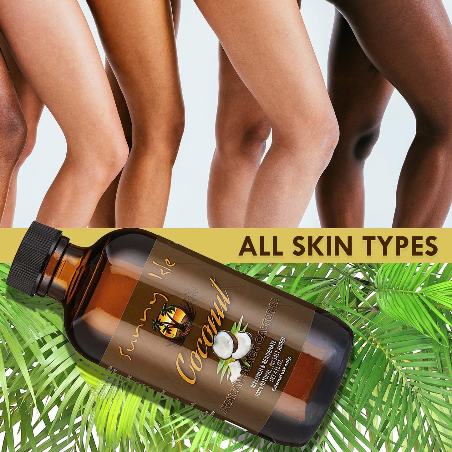 Sunny Isle Coconut Jamaican Black Castor Oil 4oz