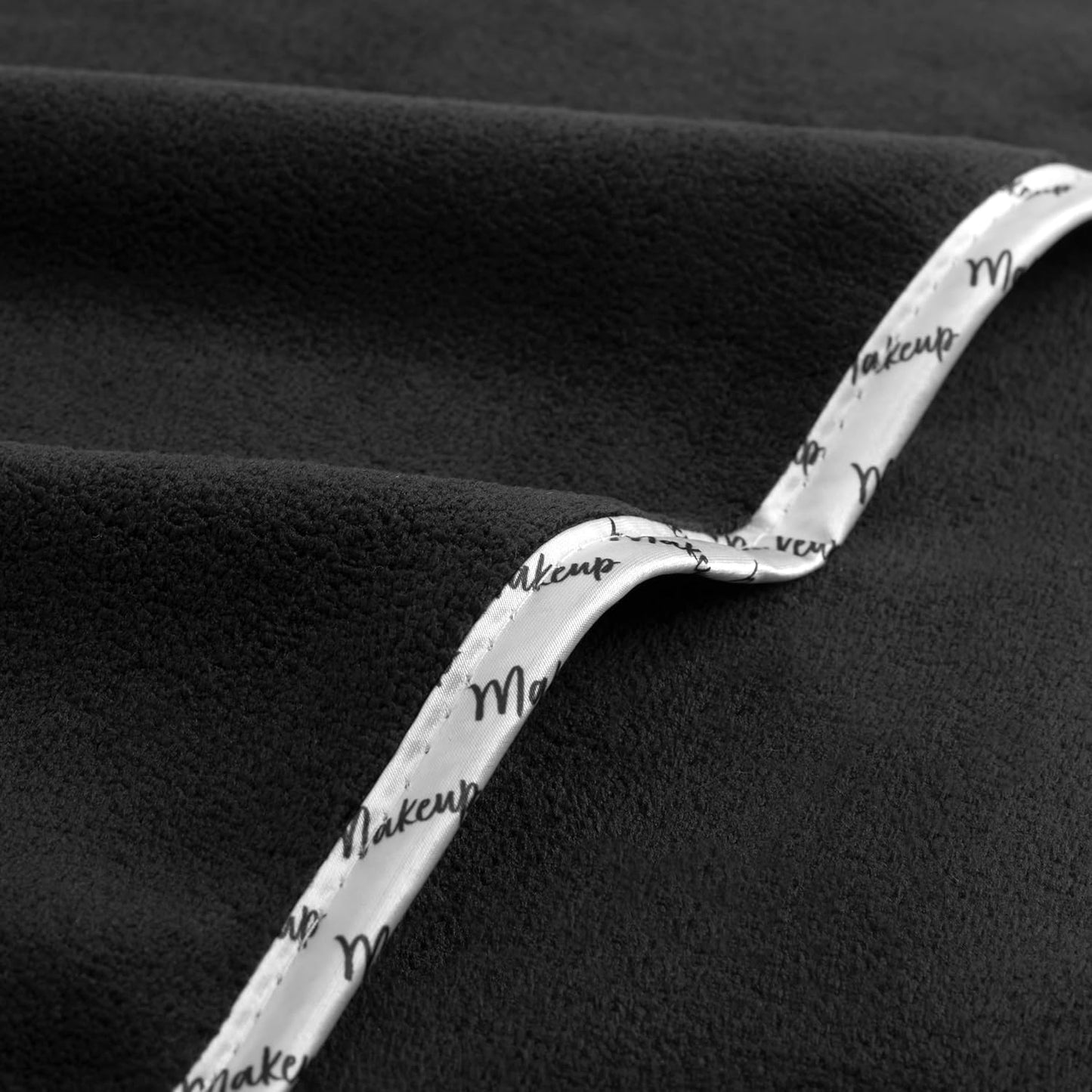 Arkwright Makeup Towels - Pack of 6 - Ultra Soft & Gentle Microfiber Coral Fleece Washcloth Face Make Up Remover, Reusuable Eraser Cloth Essentials for Hosts & Artists, 13 x 13 in, Black/White