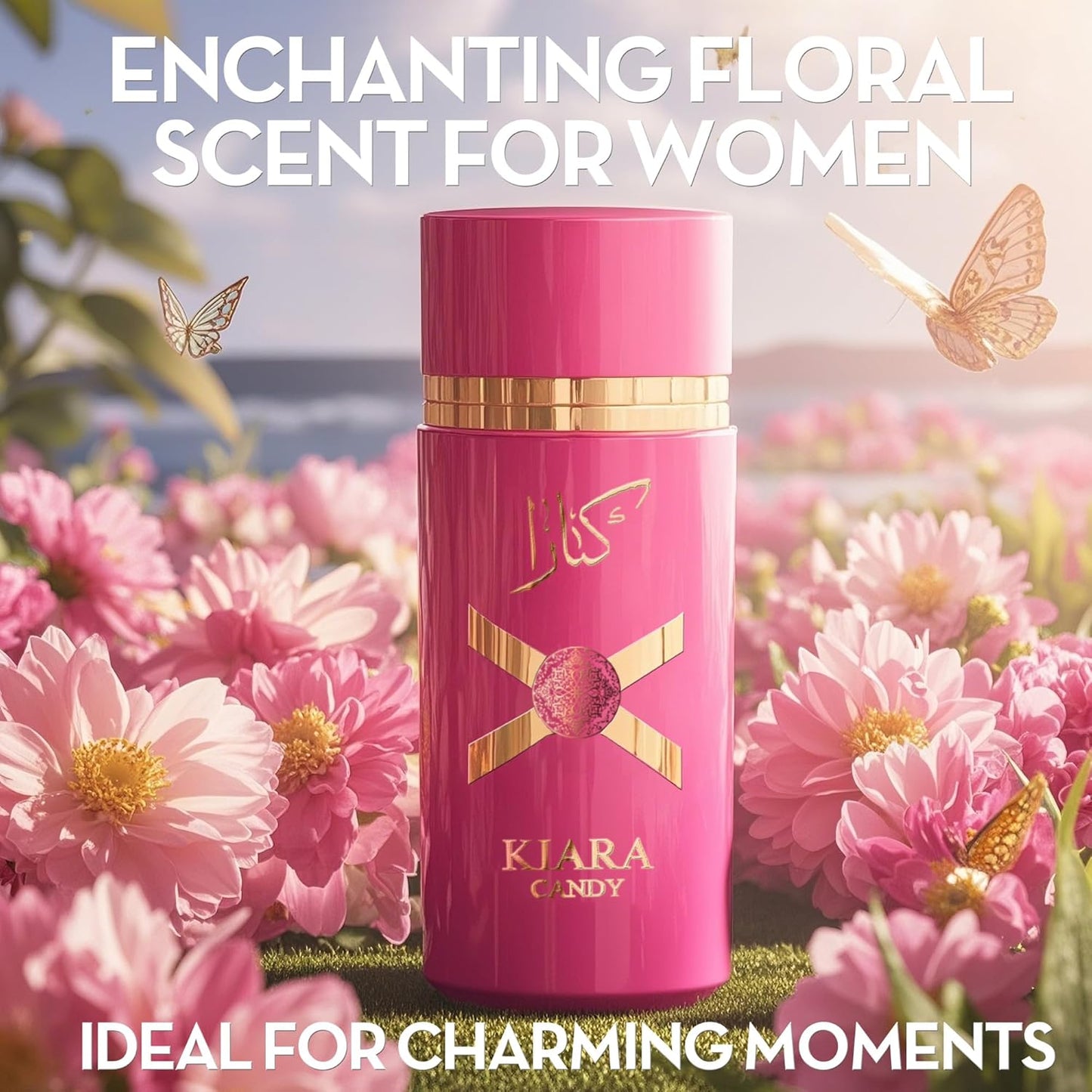 Women's Perfume Set - 2 Pack Eau de Parfum Spray 3.4 Oz Each | Floral Jasmine & Sweet Vanilla with Bergamot & Woody Notes | Long Lasting Original Scent Gift Set for Women (MilaWR&Ka Candy)