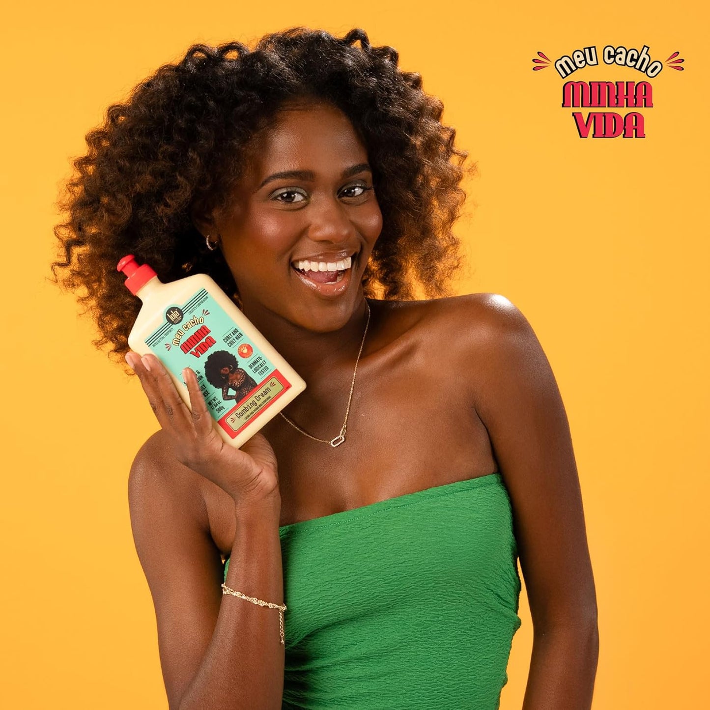 Lola From Rio – Meu Cacho Minha Vida – Curl Defining Cream for Soft, Bouncy Curls & Waves – Lightweight Moisturizing Curl Enhancer – 17.6 fl oz