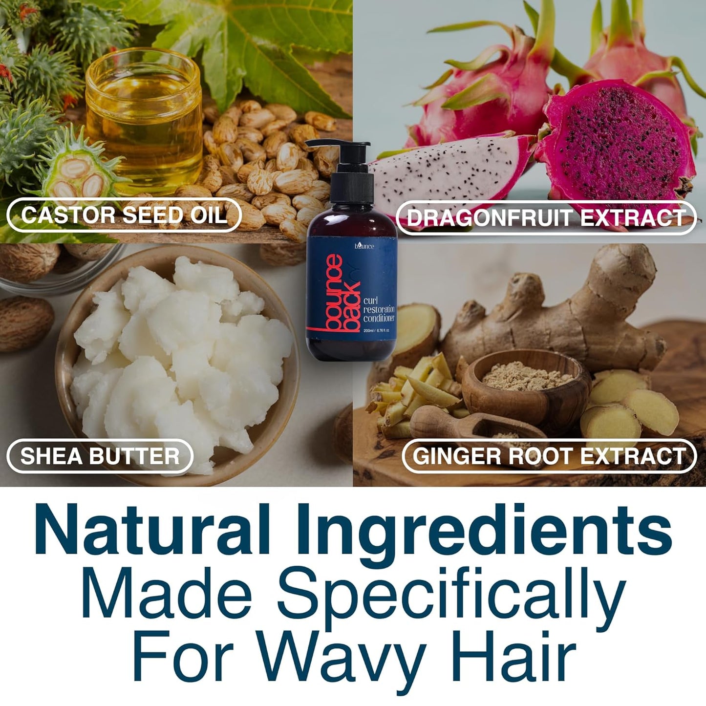 Curl Restoration Conditioner | Deep Cleansing Hydrating Curl Treatment for Curly Hair Women