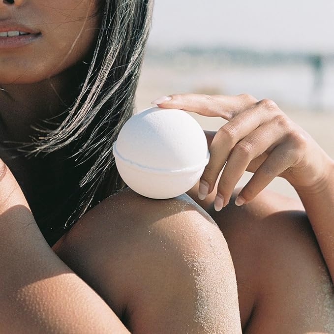 Breathe Bath Bomb, 8 OZ - Large, Handmade with Natural Ingredients, Mineral-Rich Himalayan Salt, Cruelty-Free, Made with Pure Therapeutic Grade Essential Oils