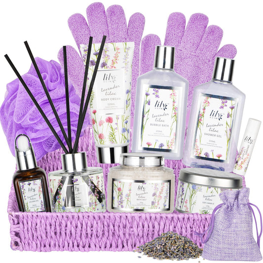 Christmas Gift Basket Set for Women - Ultimate 14-Piece Bath & Body Gift Set, Spa Gift Basket, Bath Collection | Birthday Gift, Mothers Day Gifts for Mom, Perfect Present for Her & Mom All Occasions