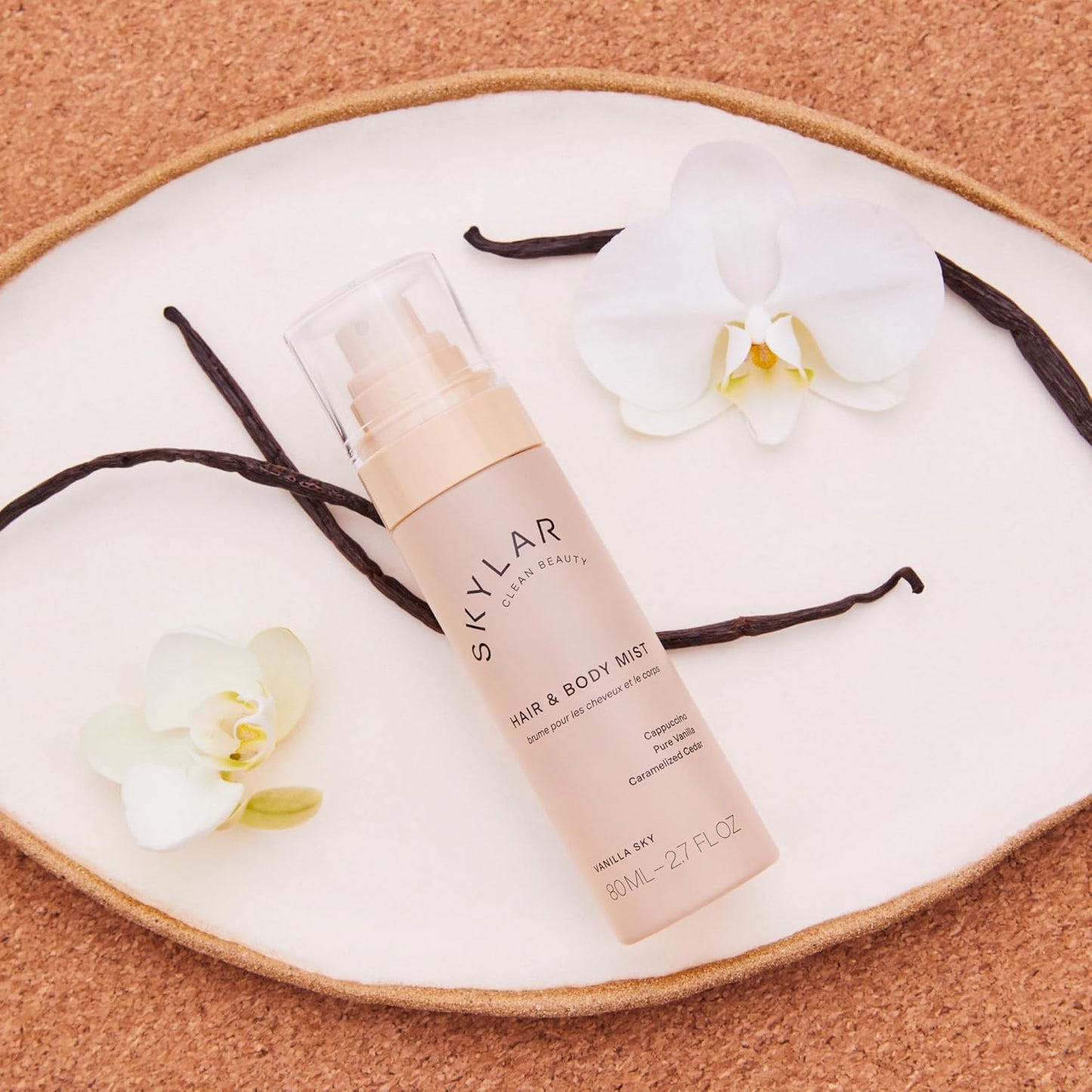 Skylar Vanilla Sky Hair & Body Mist | Hypoallergenic & Clean Fragrance | Vegan, Cruelty Free, and Safe For Sensitive Skin | 80 ML, 2.7 Fl Oz