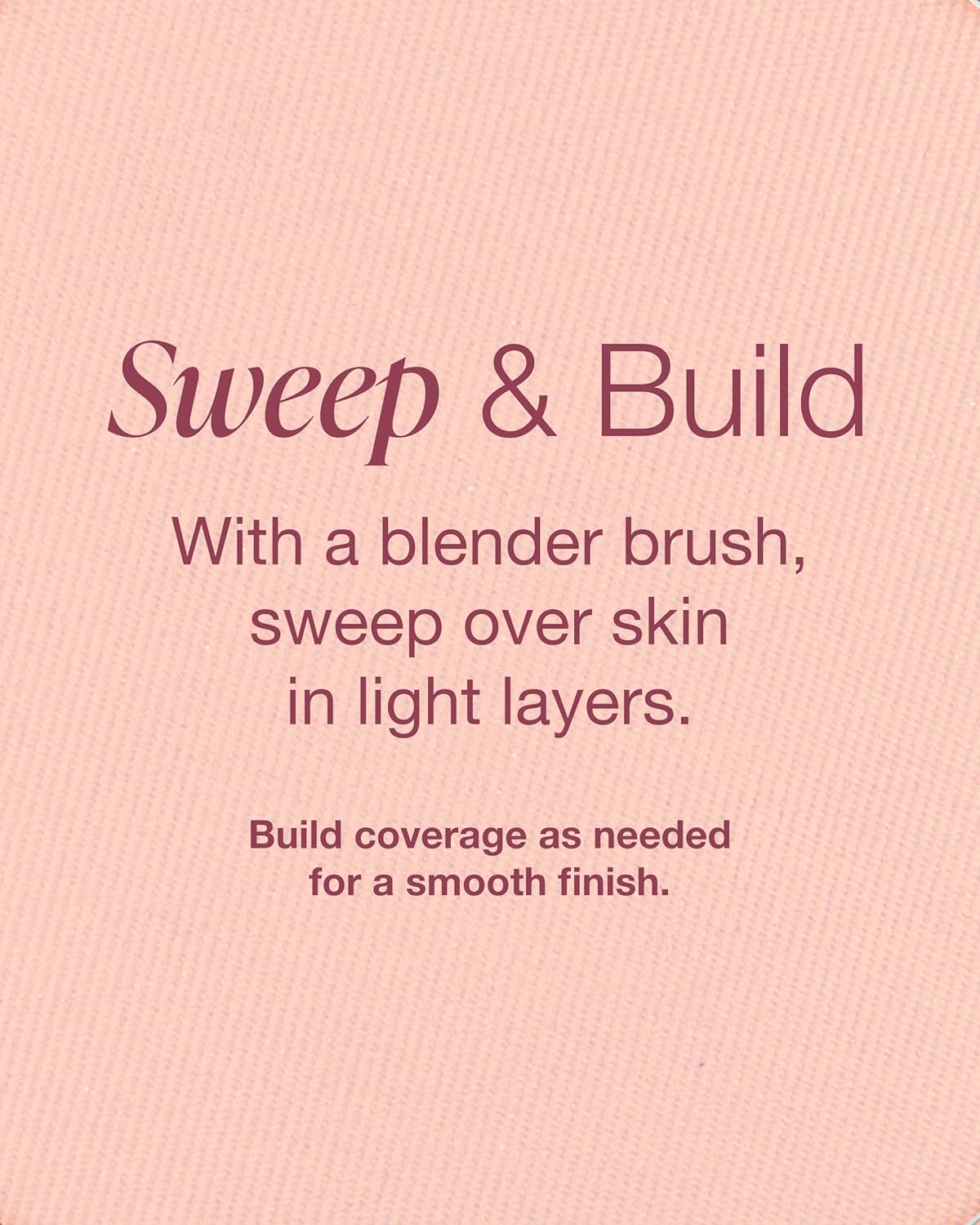 Mineral Fusion Pressed Powder Foundation - Matte Finish Face Powder for Fair Skin with Pink/Red Undertones - Age Defying Natural Makeup - Talc Free, Vegan, Hypoallergenic (Cool 1)