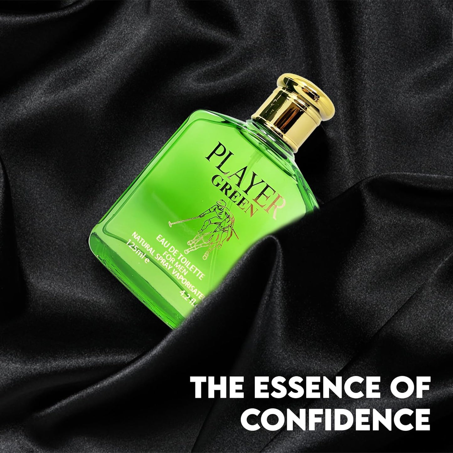 Player Green Sensual Woody Fragrance for Men | Long Lasting Cologne Aromatic Scent, Eau de Parfum Natural Spray - Great Holiday Gift, 3.4 Fl Oz/100 Ml