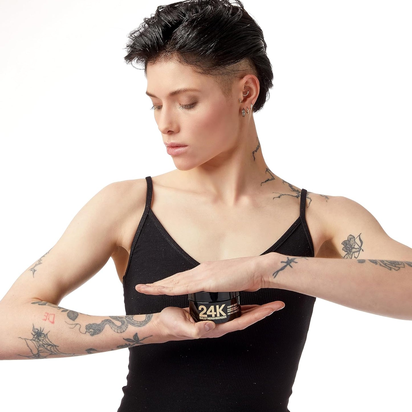 SALLY HERSHBERGER 24K Vanity Hair Shaping Balm - Smoothing, Buildup-Free Texturizing Balm For Sleek Shine - Infused With Soy Protein For A Soft and Flexible Hold - Paraben and Sulfate Free - 1.7 oz