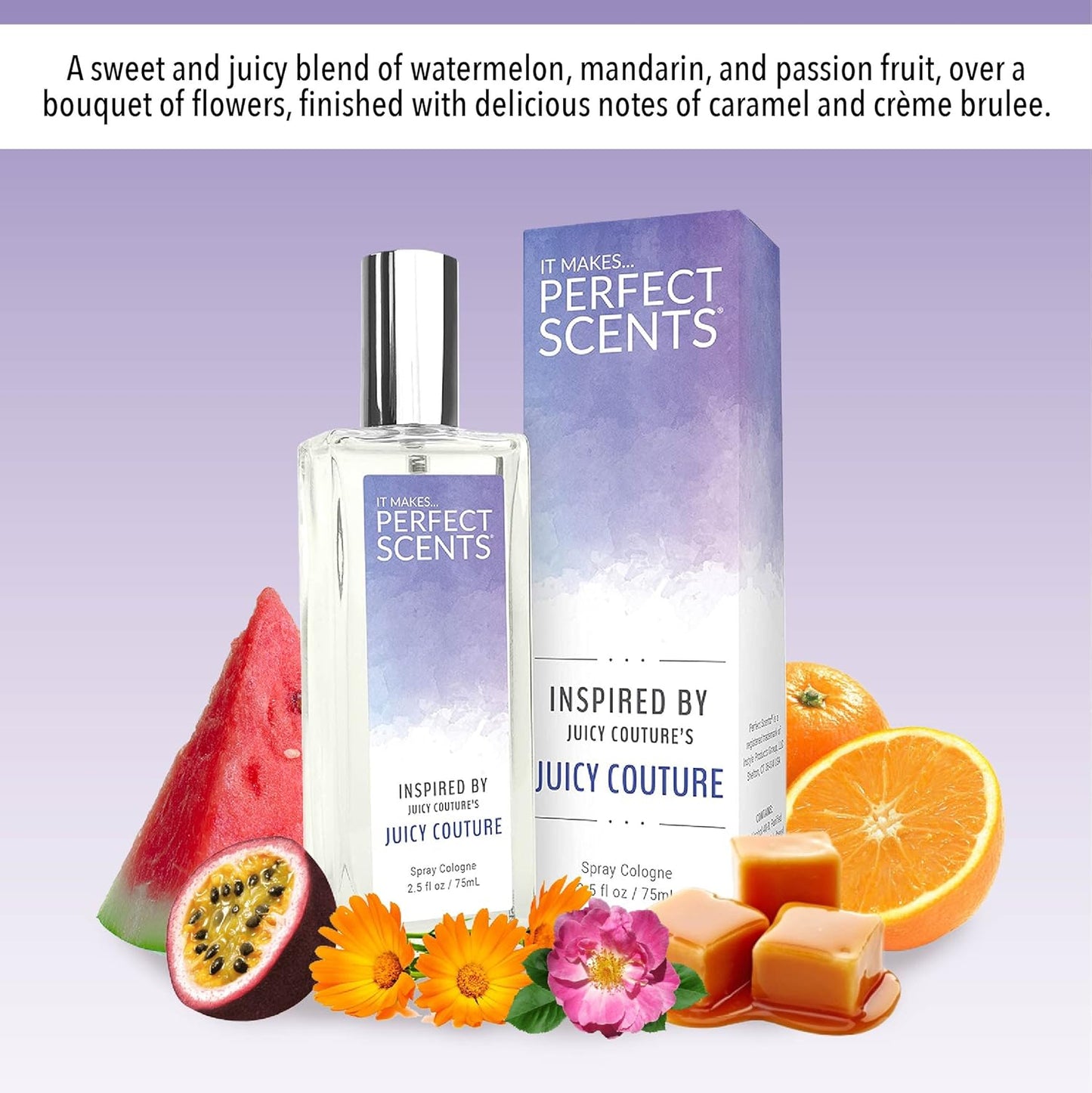 Perfect Scents Fragrances, Inspired by Juicy Couture's Juicy Couture, Women’s Eau de Toilette, Vegan, Paraben-Free, Phthalate-Free, Never Tested on Animals, 2.5 Fluid Ounces