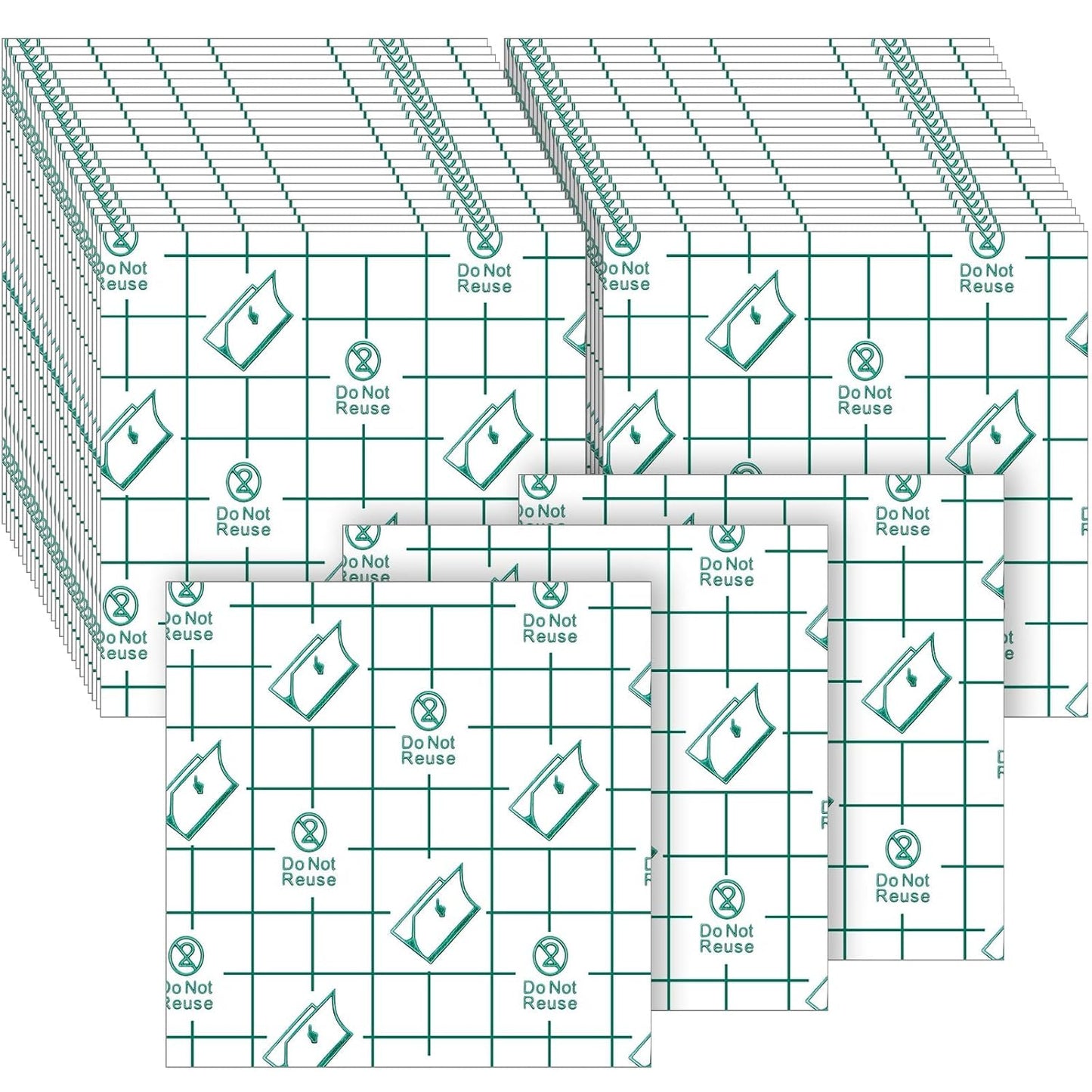 200 Pieces Makeup Hand Palette Single Use Waterproof Makeup Mixing Palette Disposable Foundation Mixing Tray Adhesive Artist Cosmetic Tape for Women(3.15 x 3.15 Inch)