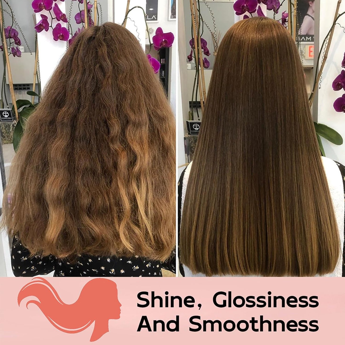 Hair Straightening Cream, Protein Correction Hair Cream for Smooths Frizz Used With Hair Straightener, Hydrating Hair Mask for All Hair Types 3.38 FL.OZ