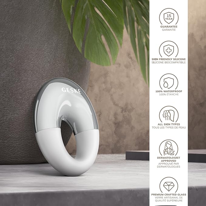 SmartAppGuided™ Cool & Warm Eye Massager | 7 in 1 | Multifunctional Massager | Eyes & Face | Battery-free Cooling & Warming | Firms, Relaxes & De-Puffs Skin | Ring-shaped Design for Easy Grip