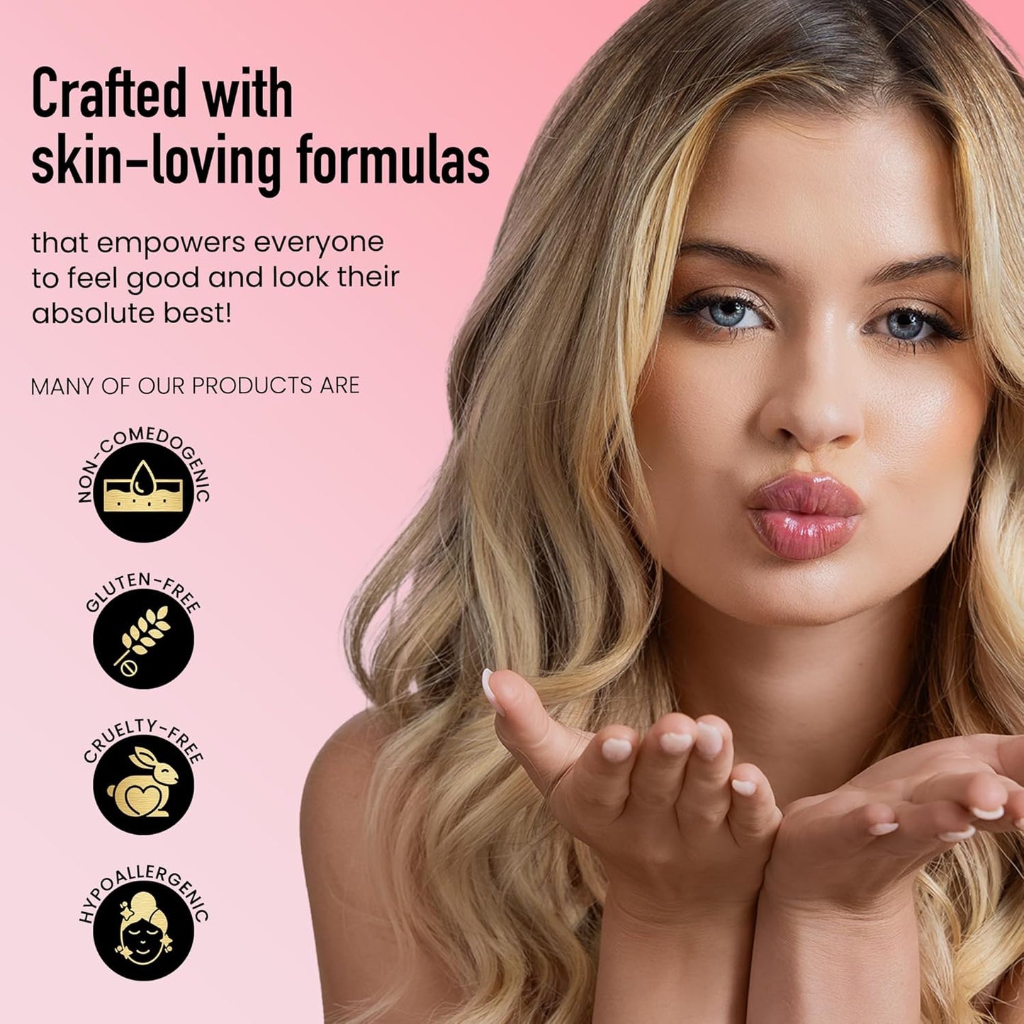 Frankie Rose Cosmetics Lip Gloss | Non-Sticky Formula, Long Lasting Gloss Shimmer, Bold Pigment & Hydrating Gloss of Lips, Flirt Shimmer Lip Gloss, 20g