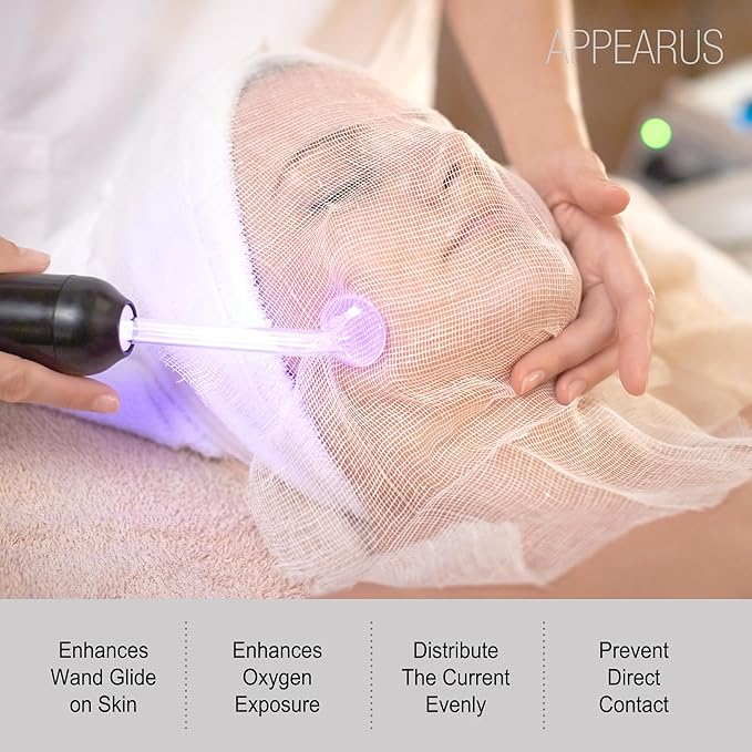 APPEARUS Pre-Cut Gauze Facial Masks – 100% Cotton, Breathable & Soft – Ideal for High Frequency, Mud, Clay, and Paraffin Treatments – Spa & Esthetician Use – 100 Count (DM101)