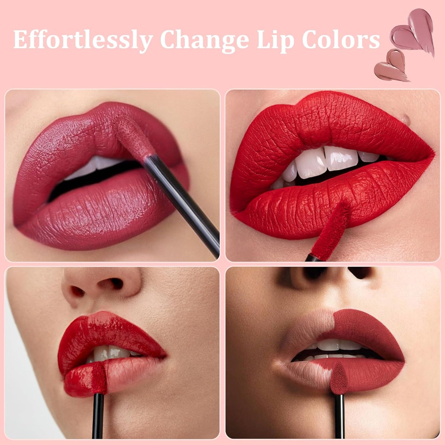 COCIDE 400Pcs Disposable Lip Brush– Lip Applicators Makeup Applicators Lipstick Brush Makeup Brushes & Tools Lip Wands Makeup Artist Kit Essentials Beauty Tools