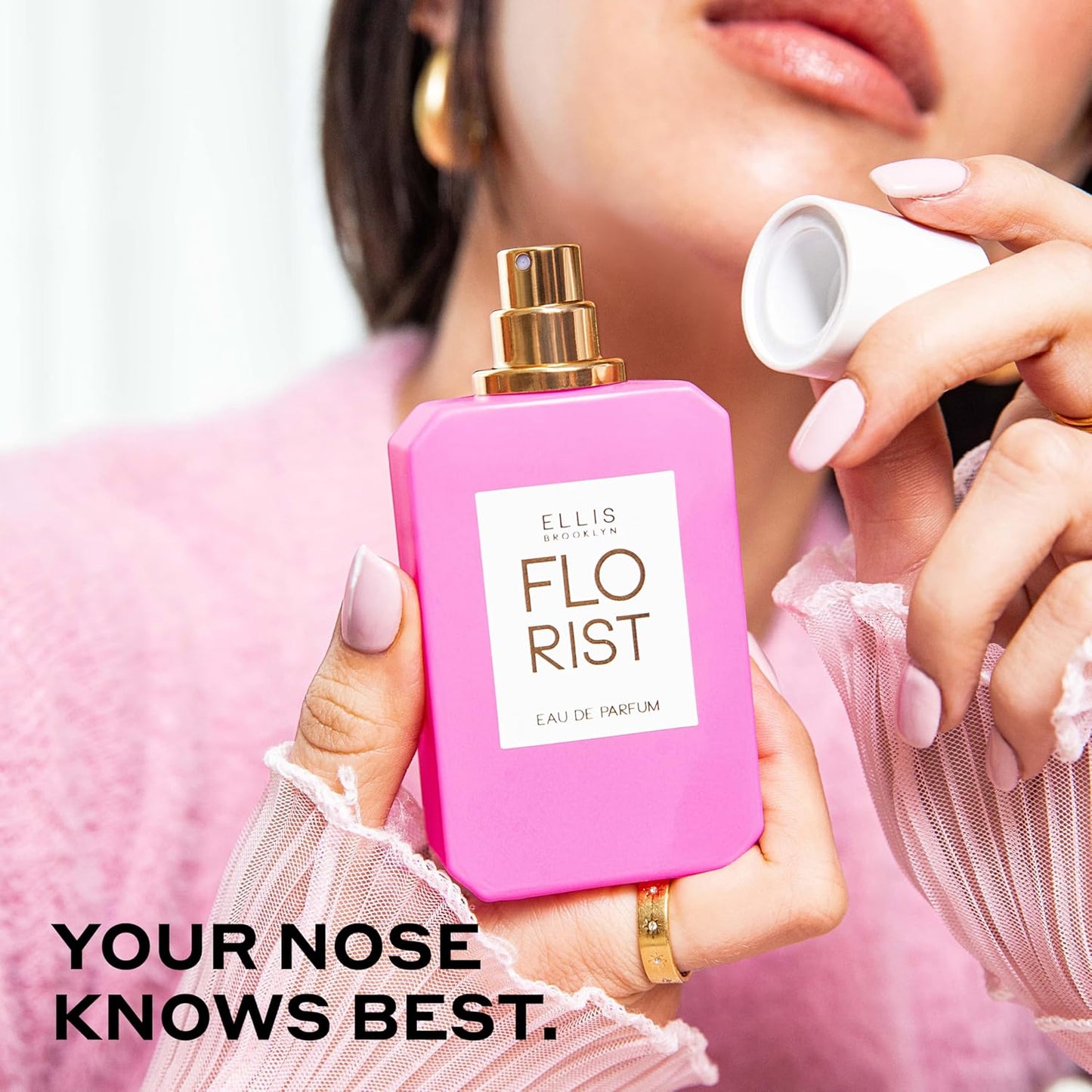 Ellis Brooklyn FLORIST Eau De Parfum, Travel Spray - Fresh Floral Perfume For Women with Italian Bergamot, Tuberose, & Cedarwood, Vegan Perfume Made In The USA,10ml / 0.33 Fl Oz