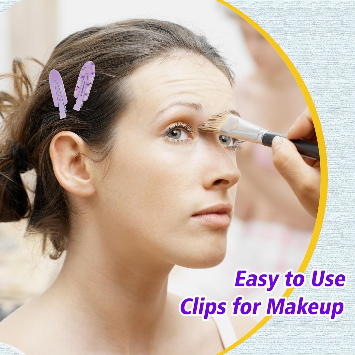 Magicsky 12PCS No Bend Hair Clips, Hawaiian Acrylic Flat Styling No Crease Pins, Bang Seamless Duckbill, Barrettes for Makeup, Cute Beach Hairstyle Tool for Women Girls, Colorful Fruit