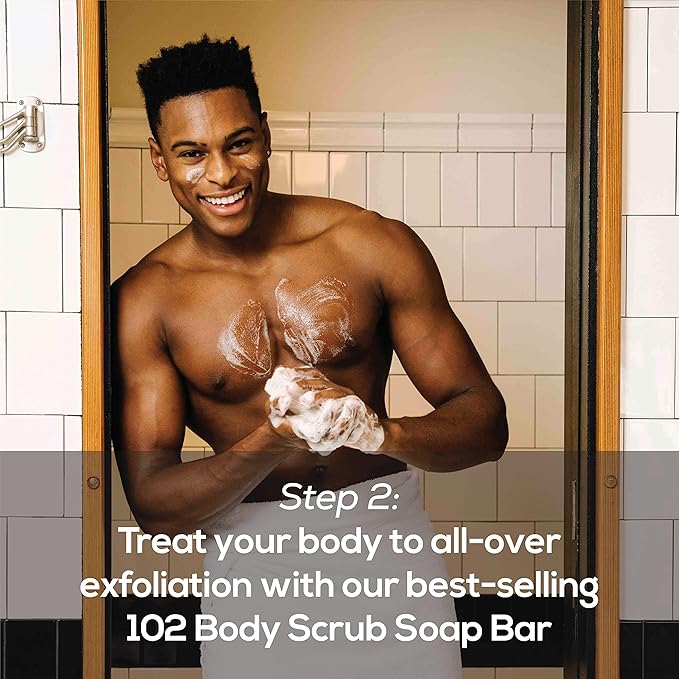 Best Sellers Kit & Classic Mens Shampoo and Conditioner Set | Features Signature Body Scrub Soap Bar, Men's Facial Cleanser, Facial Moisturizer, Shampoo & Conditioner