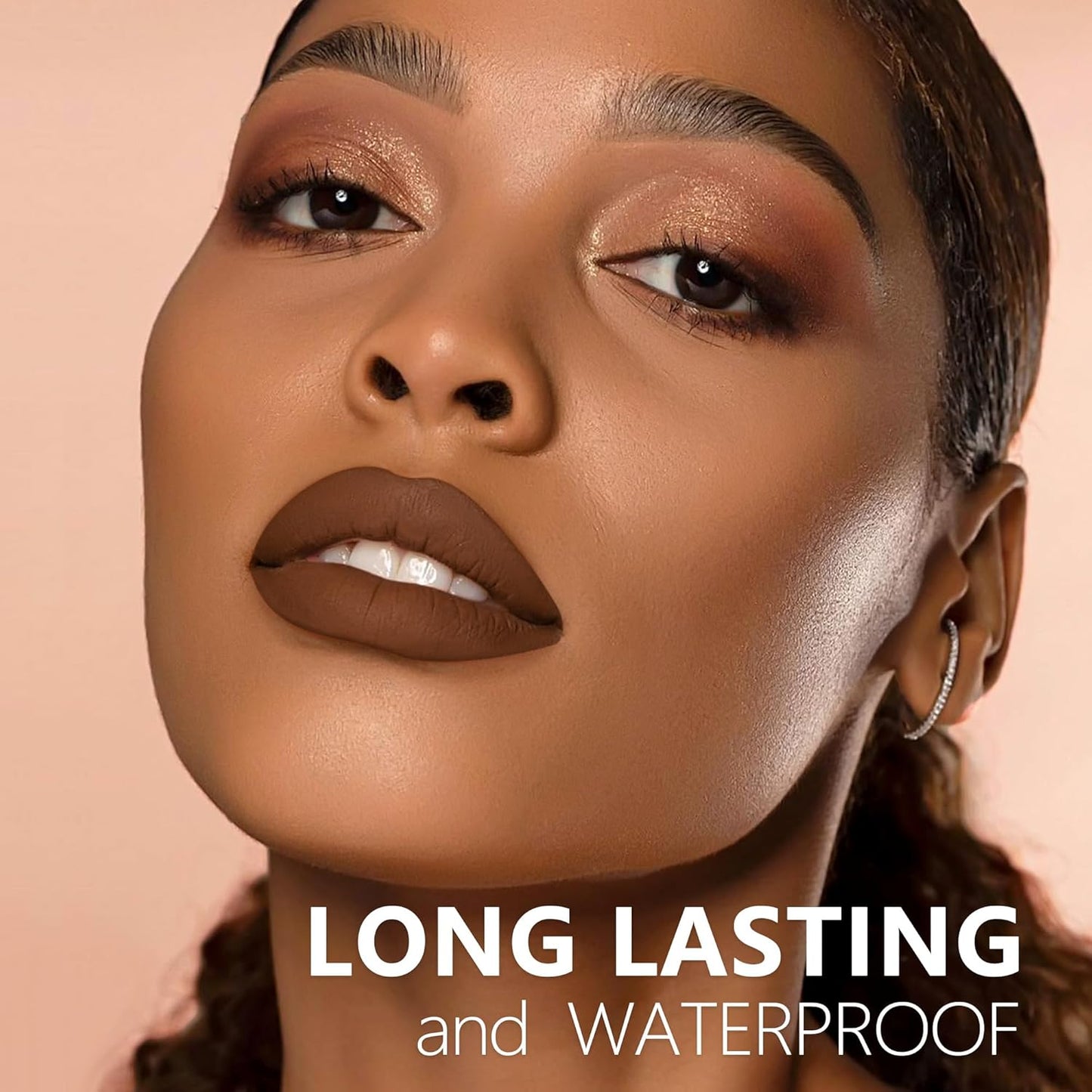 Brown Lipstick Long Lasting Lipsticks for Women Pigmented Smudgeproof Transferproof Vegan Cruelty Free Lip Color, A54 Delightful