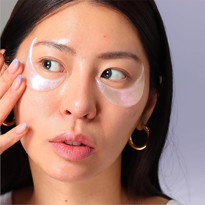 SpaLife Beauty Stargazing Radiating Under Eye Masks – Hydrogel Eye Patches for Dark Circles, Puffy Undereyes, & Discoloration with Vitamin C & Snow Mushroom – 2-in-1 Skincare Treatment – 24 Pairs