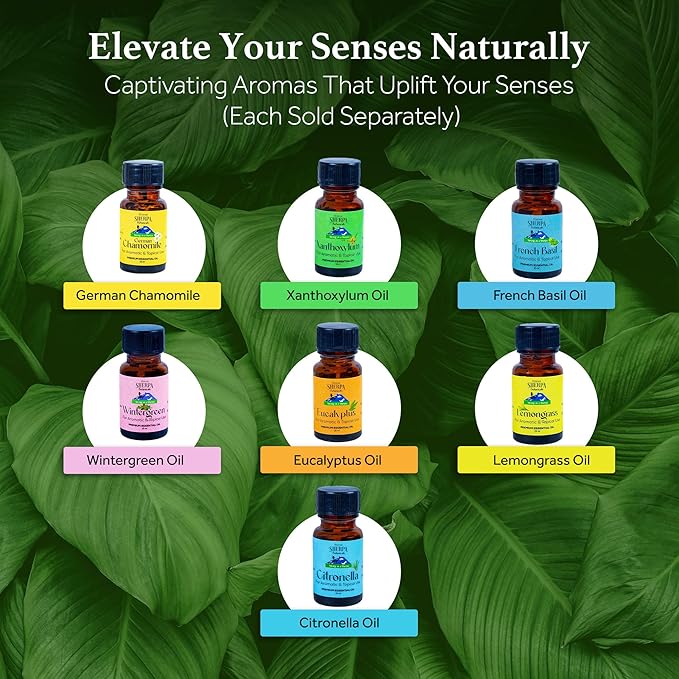 Sherpa Botanicals Xanthoxylum Premium Essential Oil - 100% Pure & Natural Oils - Ideal for Diffuser Blends, Aromatherapy, Home Fragrance - Unique Blend, Invigorating Scent - Vegan, Paraben-Free, 15mL