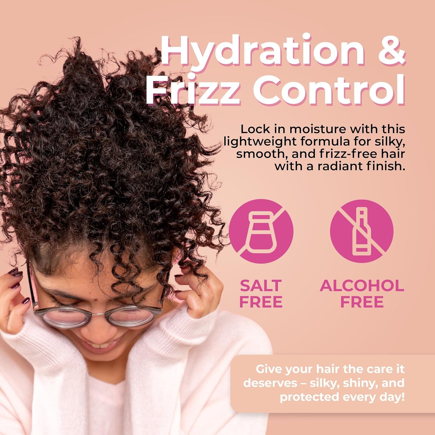 LATINOIL - Curl Defining Hair Cream - Lightweight Curl Enhancing Cream for Curly & Wavy Hair - Anti Frizz Moisturizing Styling Product with Chia Seed Oil & Amino Acids - Leave In Conditioner - 8.1 Oz