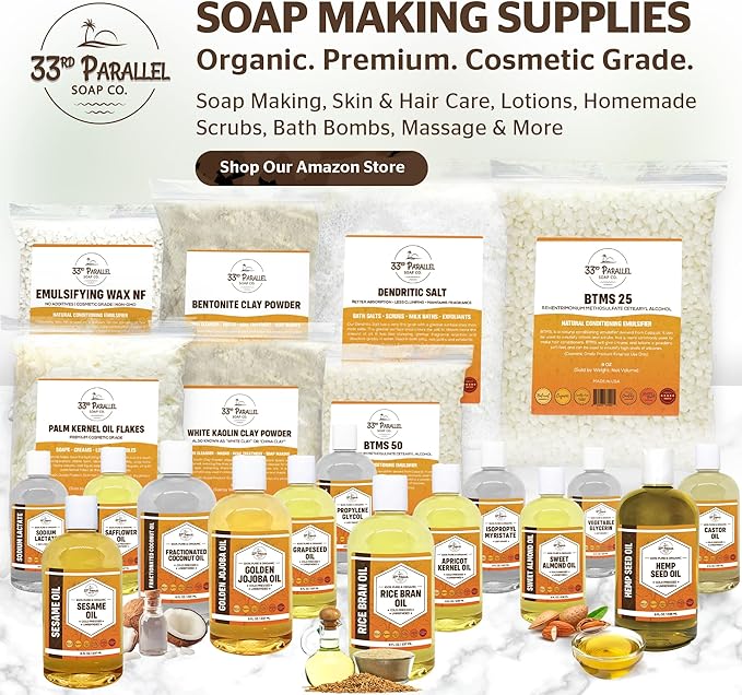 ISOPROPYL MYRISTATE (8 oz) Natural Plant Derived Cosmetic Grade IPM for Soap Making, Fragrances, Shampoo, Creams & Lotion, Makeup & Adhesive Remover, Antiperspirants & Deodorants | 8 Ounces