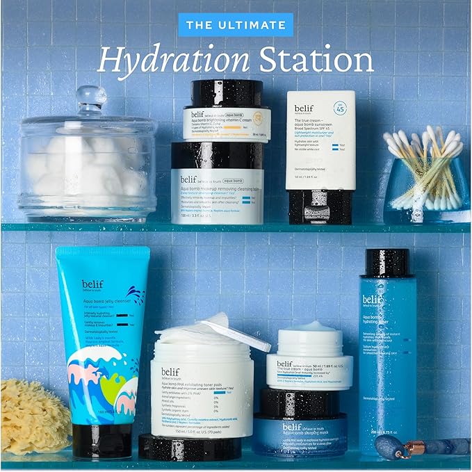 belif Jelly Hydrating Deep Cleanser – Low pH Mild & Gentle Gel-to-Foam Face Wash for Daily Deep Pore Cleansing, Hydrating and Refreshing for All Skin Types, Korean Skincare, 5.41 fl.oz