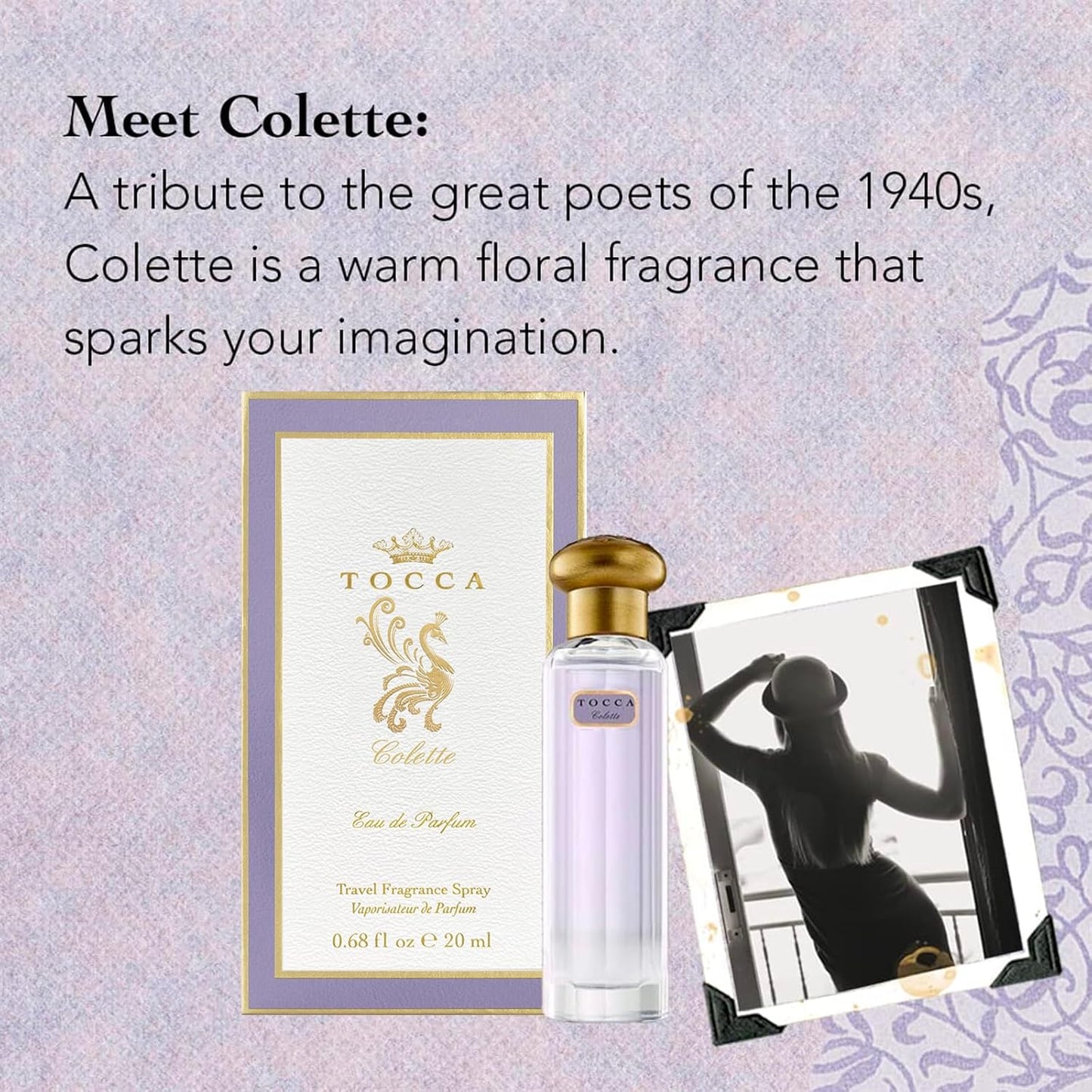 Tocca Women's Perfume, Colette Fragrance, 0.68 oz. (20 ml) - Warm Floral, Bergamot, Sandalwood, Pink Peppercorn