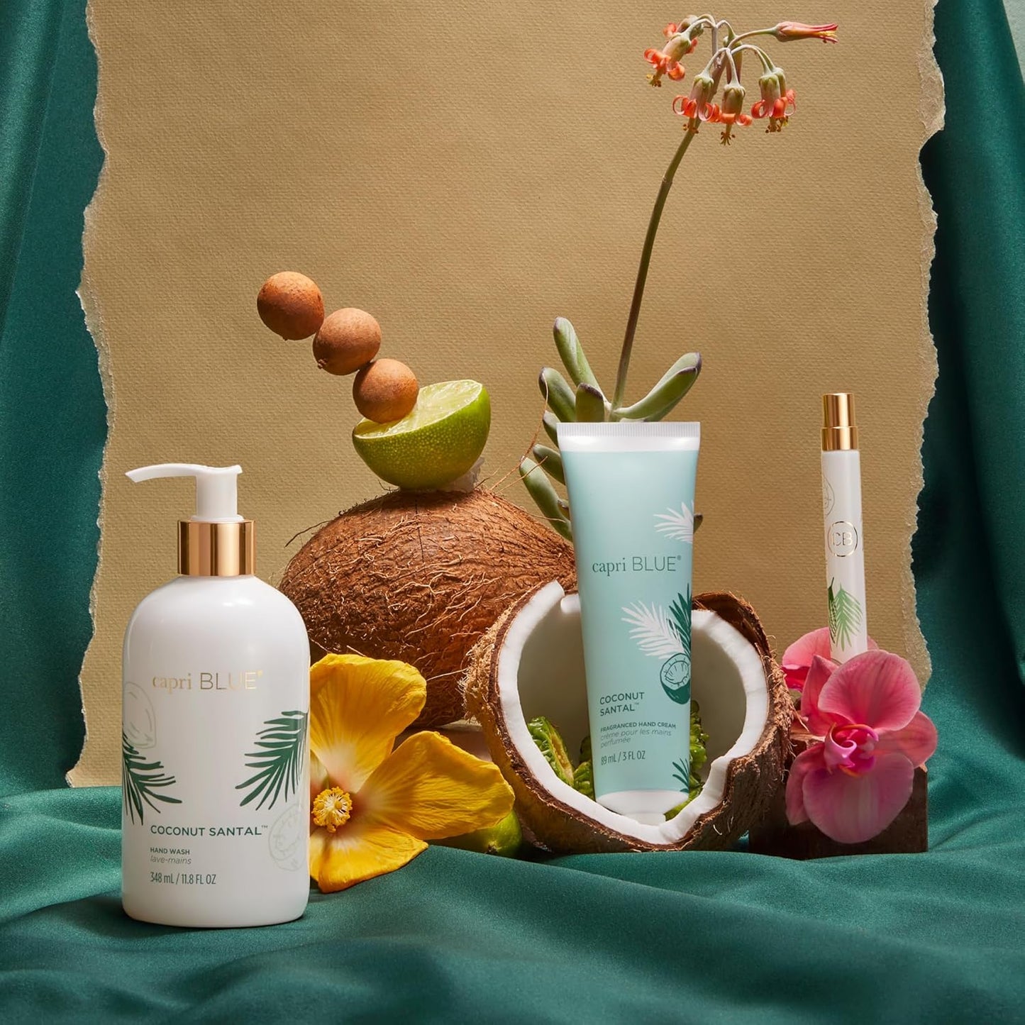 Capri Blue Eau de Parfum Spray Pen - Summer Fragrance - Mini Perfumes for Women - Travel Size Coconut Perfume with Notes of Hibiscus, Lime, & Amber (Coconut Santal, 0.4 fl oz)