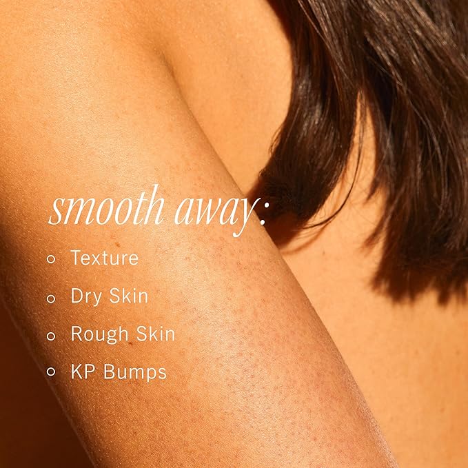 First Aid Beauty - KP Bump Eraser Body Scrub with 10% AHA, Keratosis Pilaris Exfoliator with Glycolic and Lactic acids, Helps Reduce Chicken Skin Bumps, Safe for Sensitive Skin, NEW Peach Scent (8 oz)