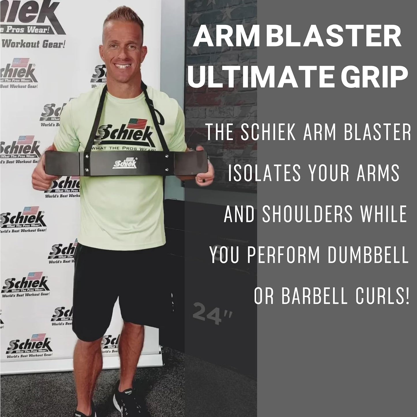 Schiek Sports Arm Blaster - Lightweight and Long Lasting for Intense Weight Training Sessions