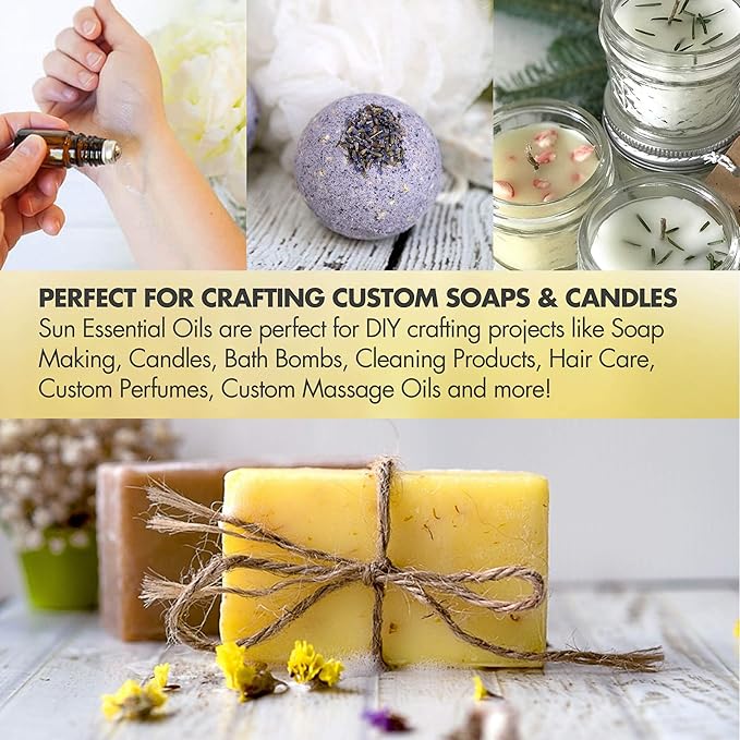 Sun Essential Oils - Camphor Essential Oil 16 oz Natura for Aromatherapy, Relaxation