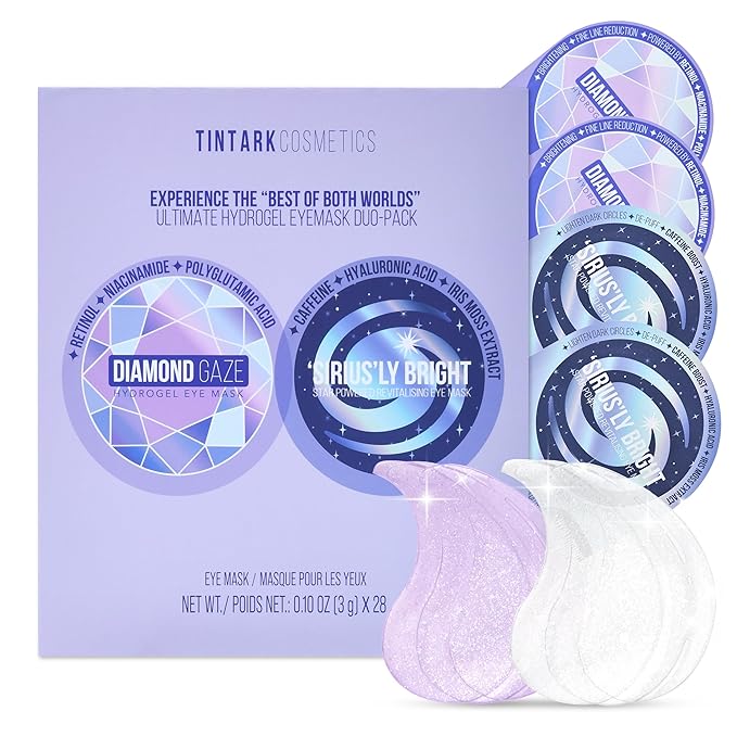 ULTIMATE HYDROGEL EYE MASK 28 Pairs Under Eye Patches, Rejuvenate Eye Area Reduce Dark Circles Puffiness, Tiredness Bags, Gel Pads Brightening, Plumps Fine Lines