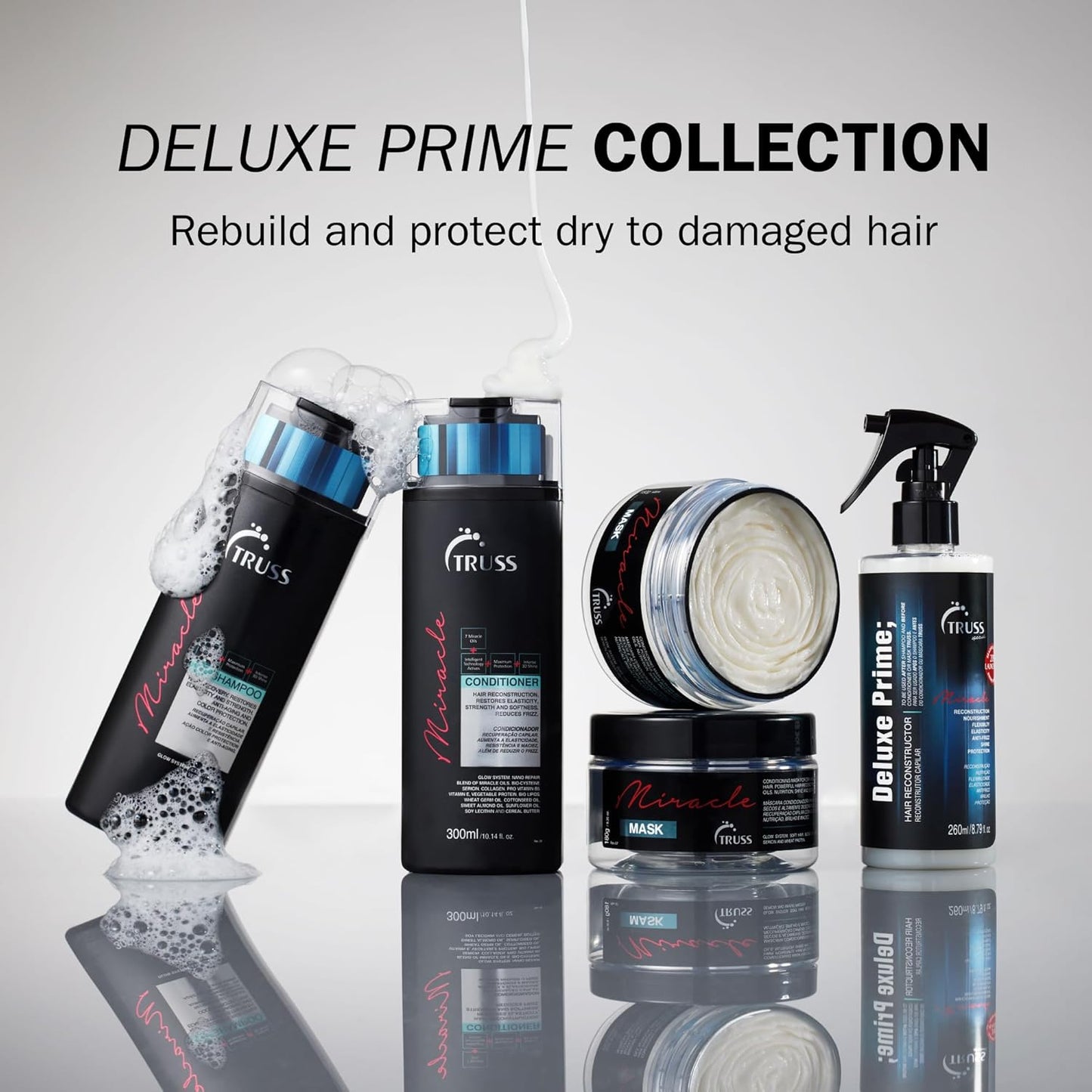 TRUSS Miracle Hair Shampoo - Anti-Aging & Color Protection Hair Shampoo for Women & Men - Formulated with Keratin & Vitamin E to Help Restore Elasticity & Shine (10.14 oz)