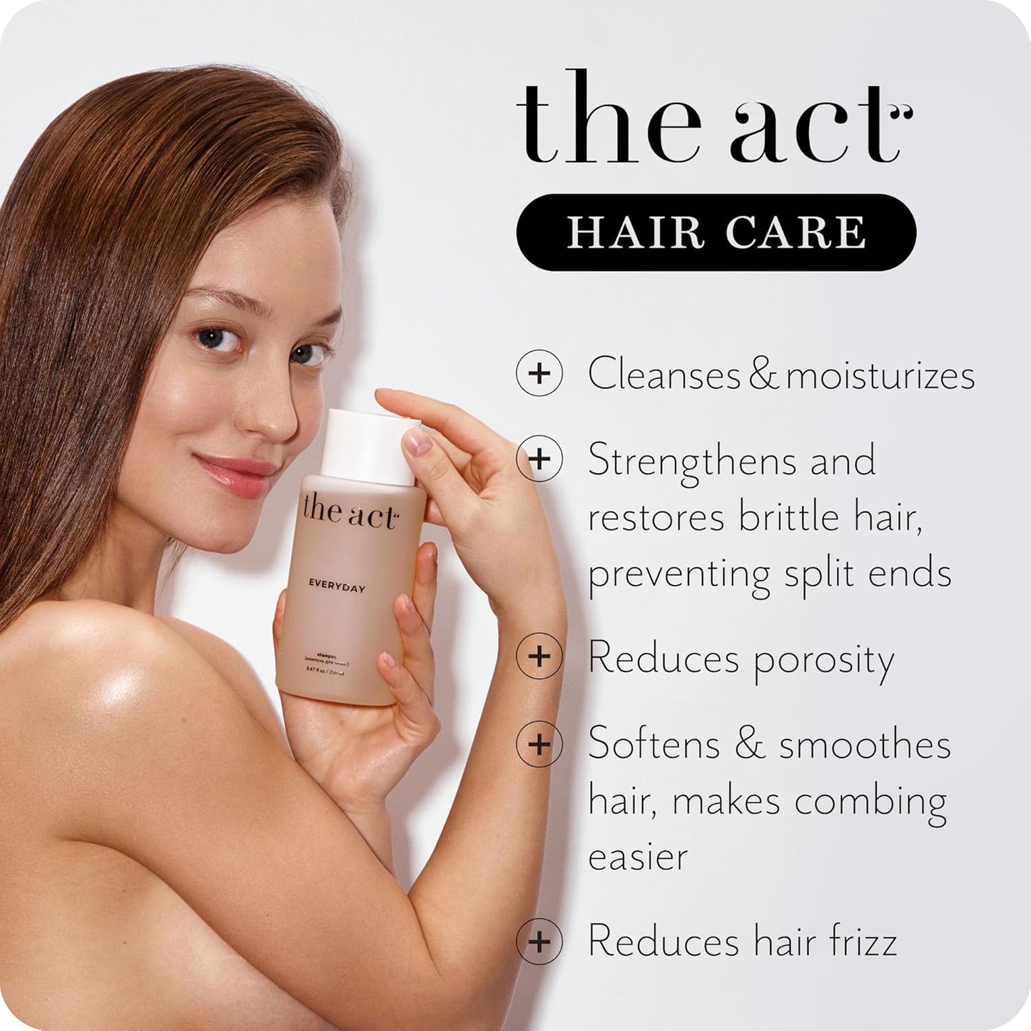 Everyday Organic Shampoo - Moisturizing, Restorative, Nourishing Care for All Hair Types, Curly and Normal Hair, for Women Men, Sulfate Free, Vegan, 9.47 fl oz (Everyday)