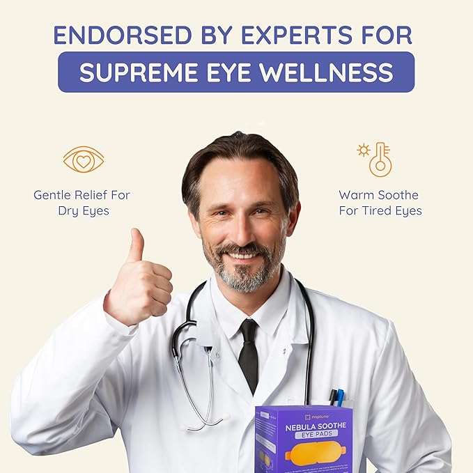 Naptuno 16 PCS Steam Eye Masks Disposable, Eye Fatigue Relief Self Heating Warming Eye Mask for Dry Eyes - Heated Sleep Mask Eyes SPA Relaxation, Office, Home, Travel Essentials with Aroma Stickers