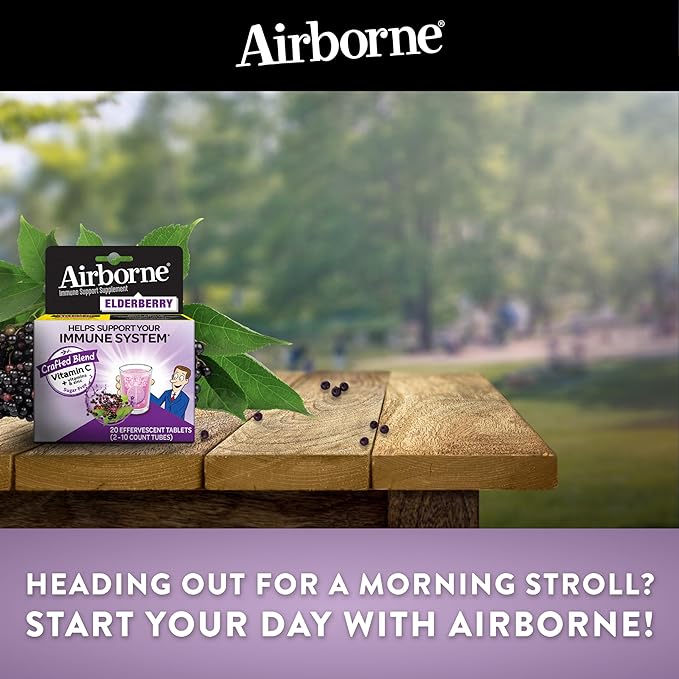 Airborne Elderberry + Zinc & Vitamin 20 Fizzy