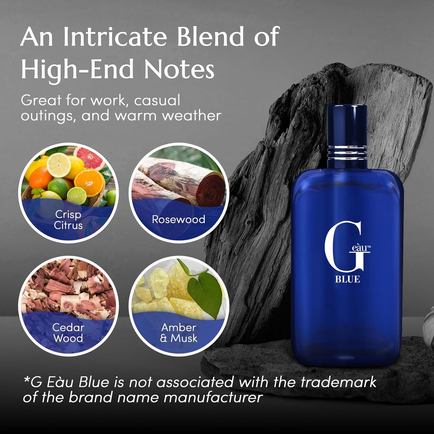 PB ParfumsBelcam G Eau Blue Eau de Toilette Spray – Men’s Cologne, Long-Lasting Summer Fragrance for Men and Teen Boys, Perfume para Hombre – 3.4 Fl Oz – Fresh Blue Scent