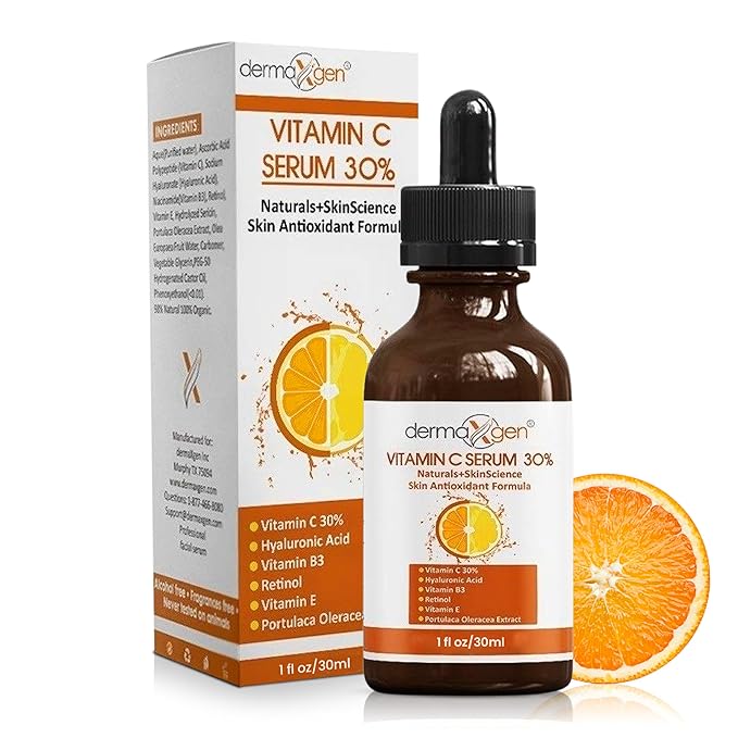 30% Vitamin C Serum for Face - Natural & Organic Anti Wrinkle & Skin Rejuvenator Moisturizer with Hyaluronic Acid & Vitamin E - Powerful Anti Aging Serum - Age-Defying Beauty Regimen- 1FL OZ