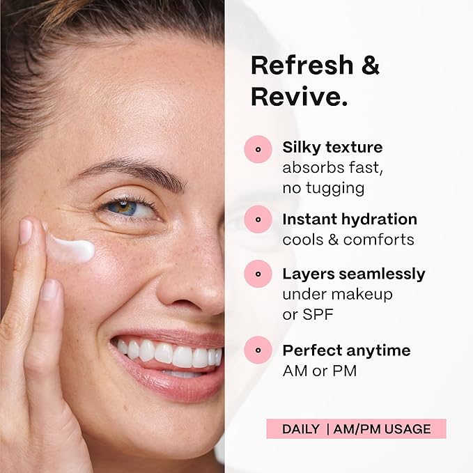 Mad Hippie Eye Cream - Anti-Aging Under Eye Cream for Dark Circles and Puffiness with Niacinamide, with Skin-Brightening Vitamin C, 0.5 Oz