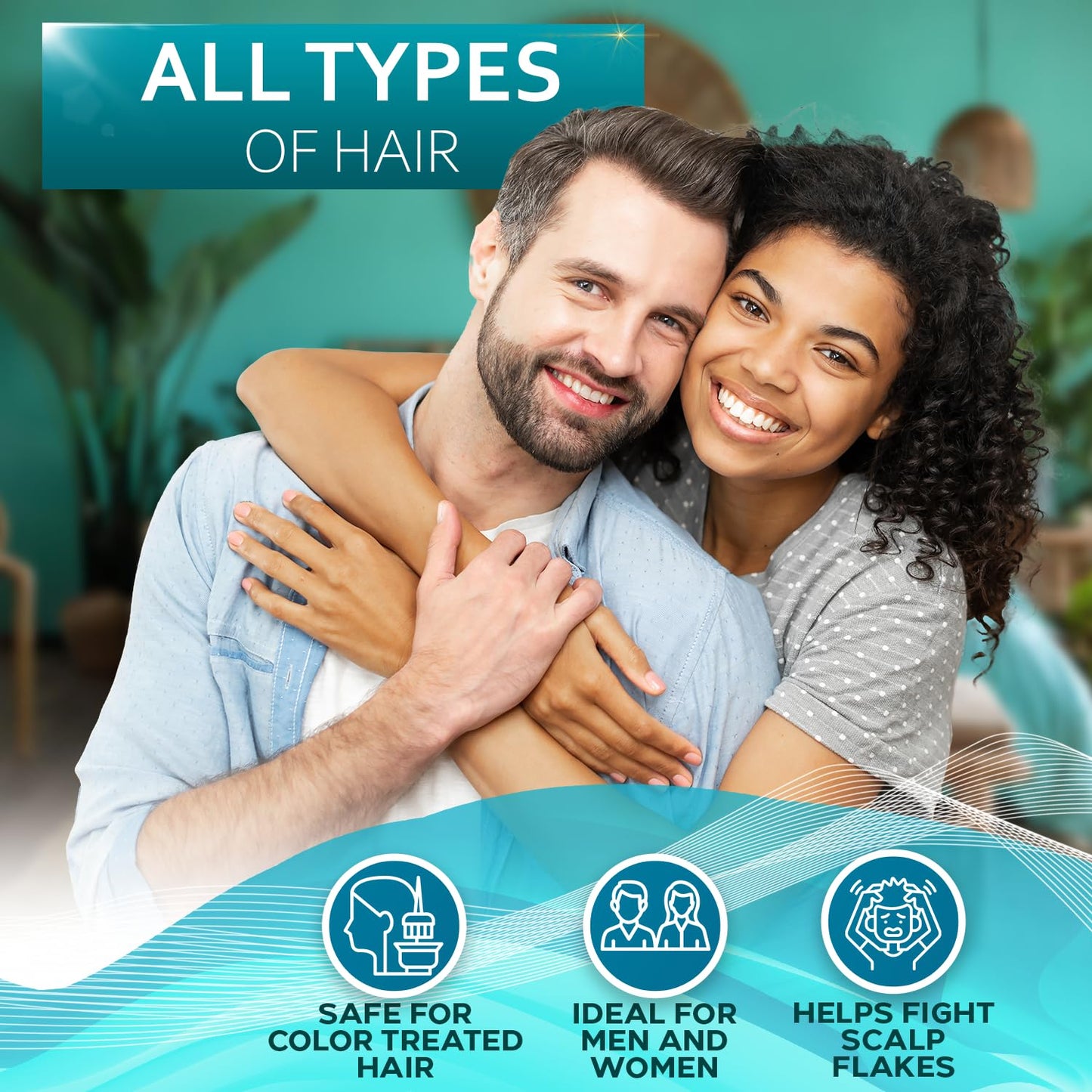 Rosemary Mint Oil Hair Serum - Thickening Products for Women and Men - Strengthening Treatment for Dry, Damaged, Frizzy Split Ends - Control Frizzy, Thinning and Curly Locks - Scalp Moisturizer