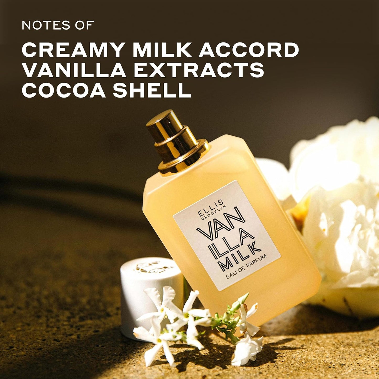 Ellis Brooklyn Vanilla Milk Eau de Parfum – Gourmand Creamy Milk, Bourbon Vanilla & Sandalwood, Perfume for Women – Vegan, Cruelty-Free Paraben-Free, Made in the USA, 50ml / 1.7oz