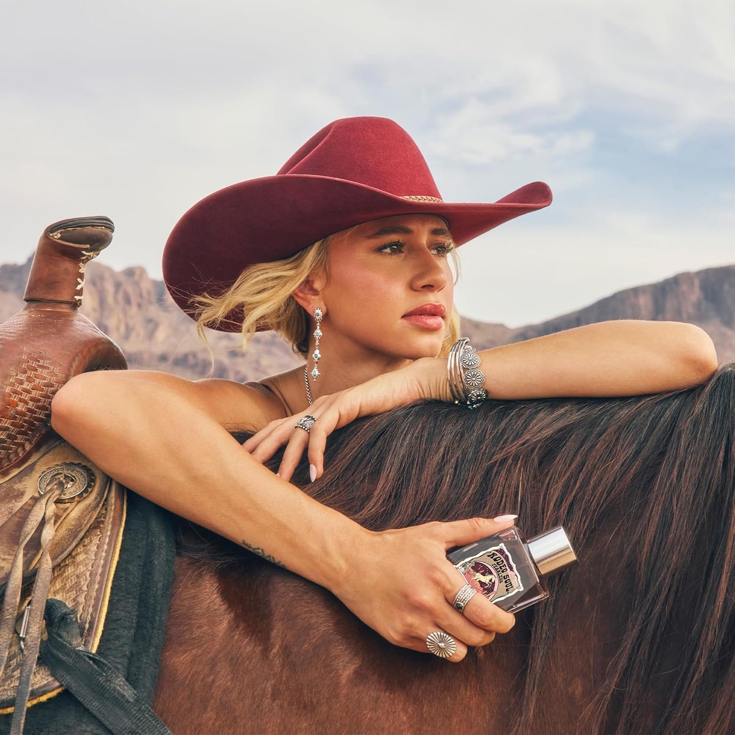 Rodeo Soul Fearless by Tru Western, 3.4oz, Women's Perfume with scents of Ruby Cactus Chocolate, Cocoa Butter, and Sugar Crystals, Fearless, Bold, and Wild