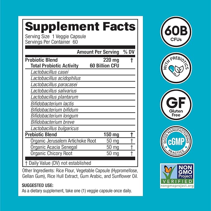 Physician's CHOICE Probiotics 60 Billion CFU 10 Strains 60ct